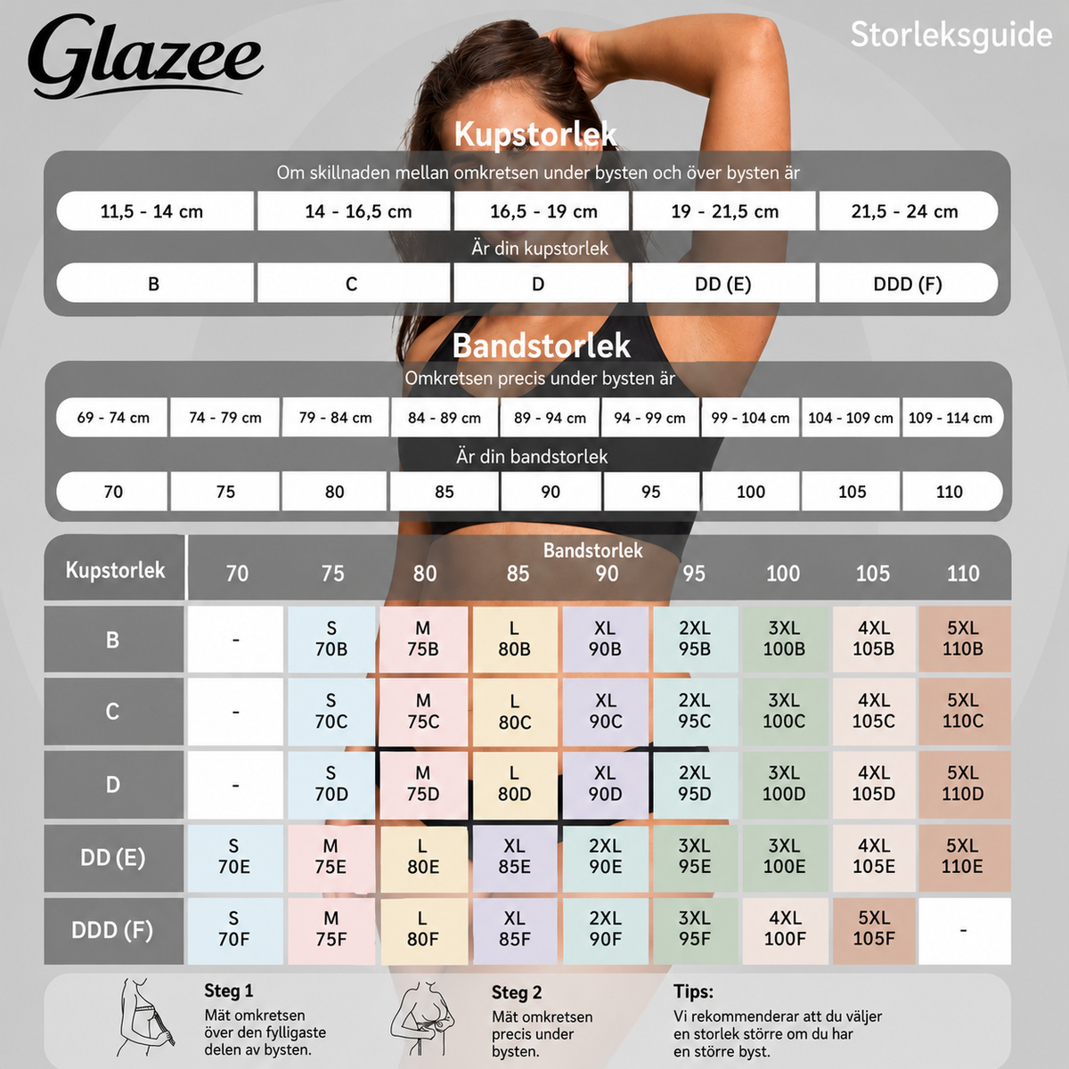 Nauriva - Sujetador de gel para tallas grandes