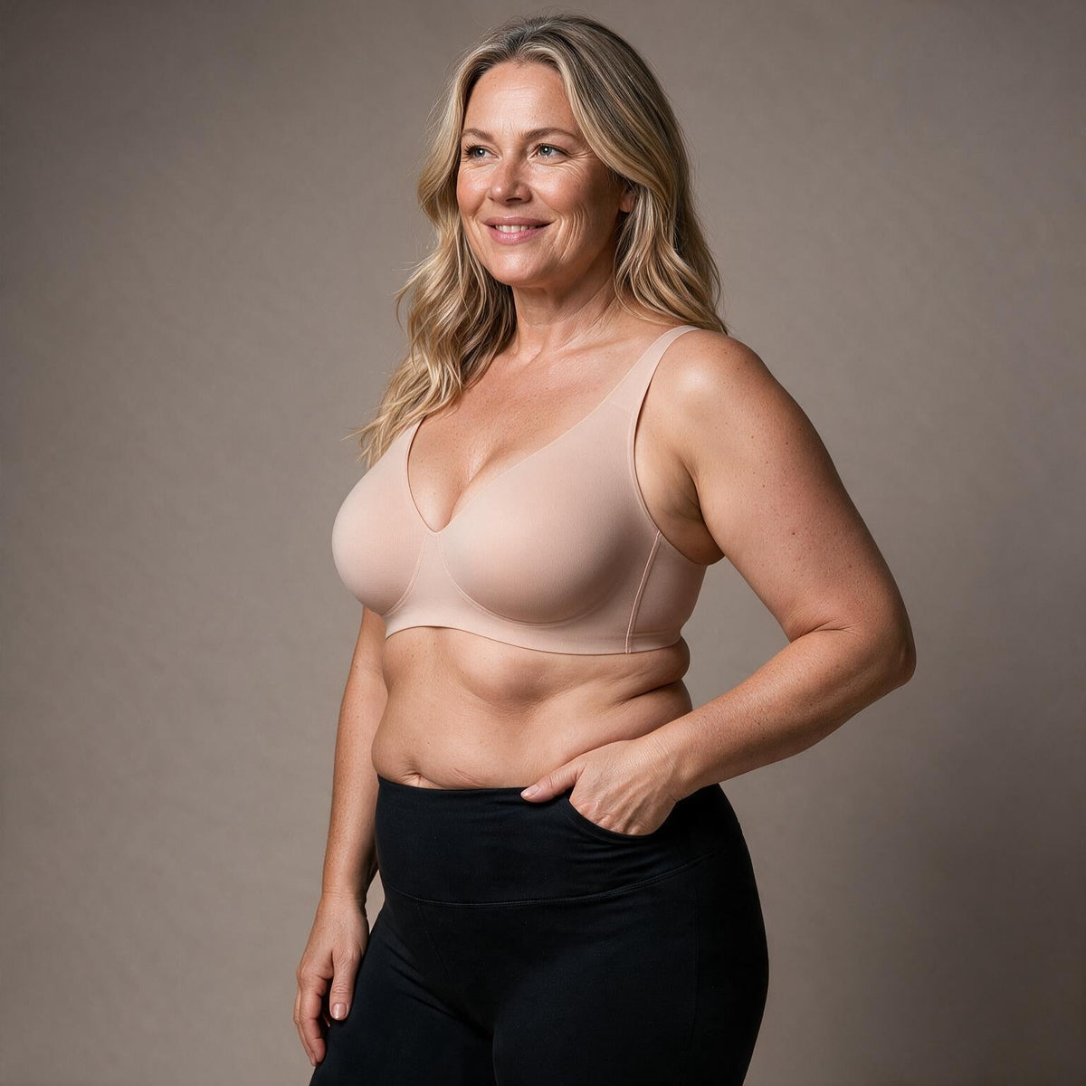 Nauriva - Sujetador push-up sin aros con escote en V